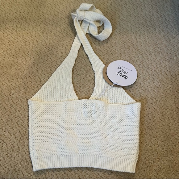 Princess Polly Knit Crochet Halter Top Size XS/S - Picture 3 of 7